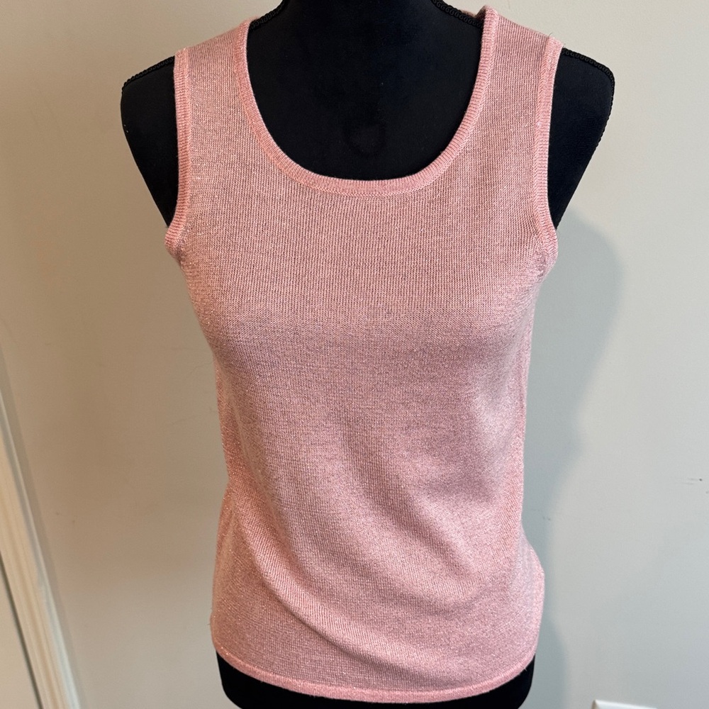 Chadwicks Light Pink Knit Tank Top